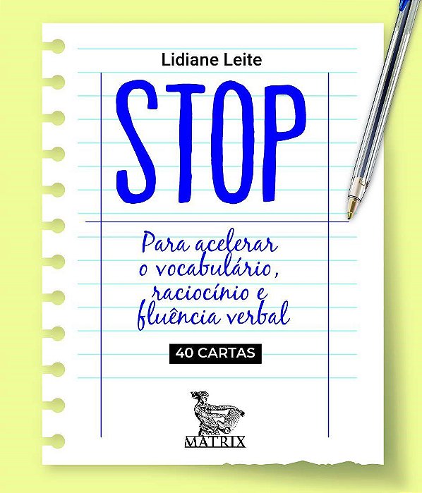 Livro Stop - para Acelerar Vocabulario, Raciocanio Fluen - Lidiane Leite