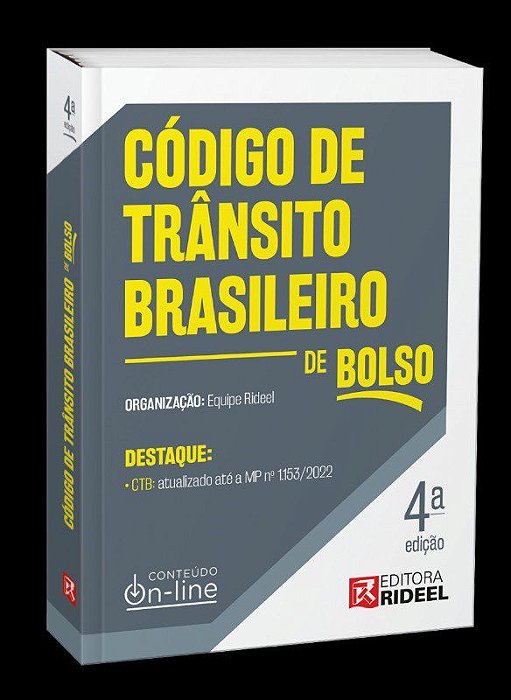 Livro Codigo De Transito Brasileiro - Ctb De Bolso - Editora rideel