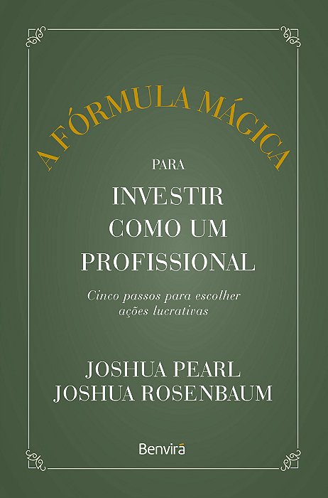 Livro A Fórmula Mágica para Investir Como Um Profissional:  Pearl