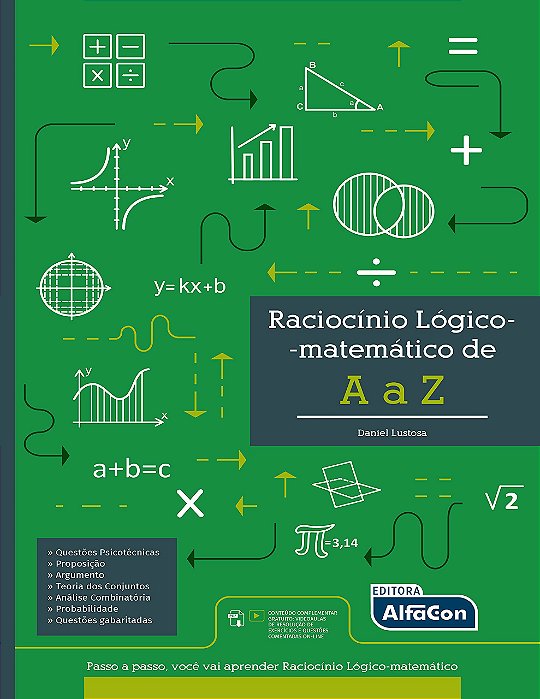 Livro Raciocinio Logico-matematico a a Z - Lustosa