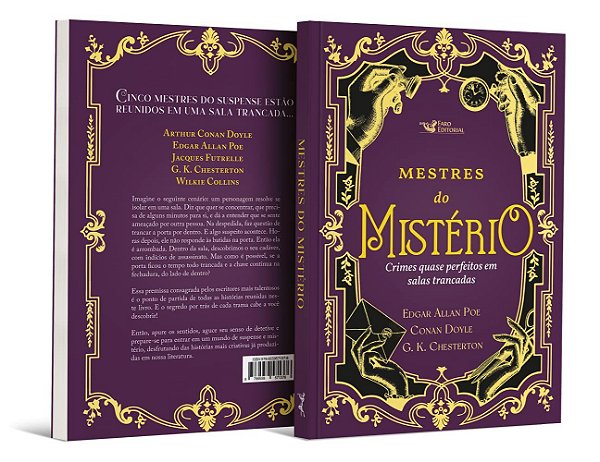Livro Mestre do Misterio -  Crimes Quase Perfeitos em Salas Trancadas - Poe/doyle/chesterton