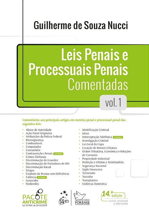 Livro Leis Penais e Processuais Penais Comentadas - Vol. 1 - Nucci - Forense