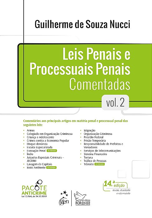 Livro Leis Penais e Processuais Penais Comentadas - Vol. 2 - Nucci - Forense