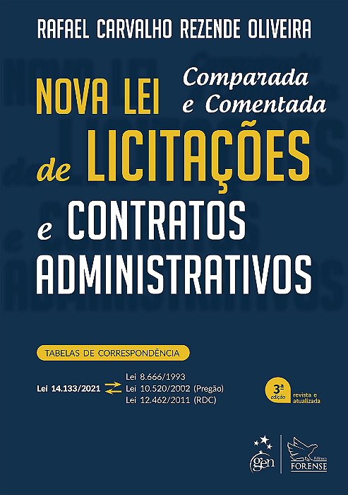Livro Nova Lei de Licitações e Contratos Administrativos - Oliveira - Forense