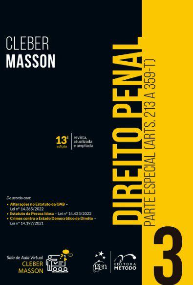 Livro Direito Penal: Parte Especial Vol. 3  Masson