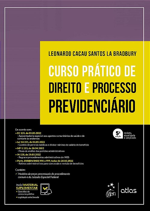 Livro Curso Pratico de Direito e Processo Previdenciario - Bradbury