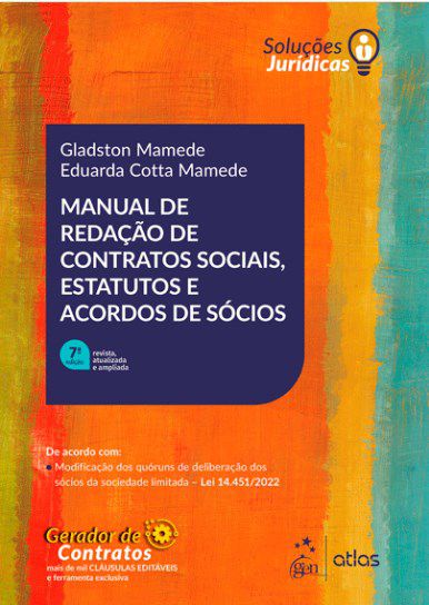 Livro Manual de Redação de Contratos Sociais, Estatutos e Acordos de Sócios  Mamede