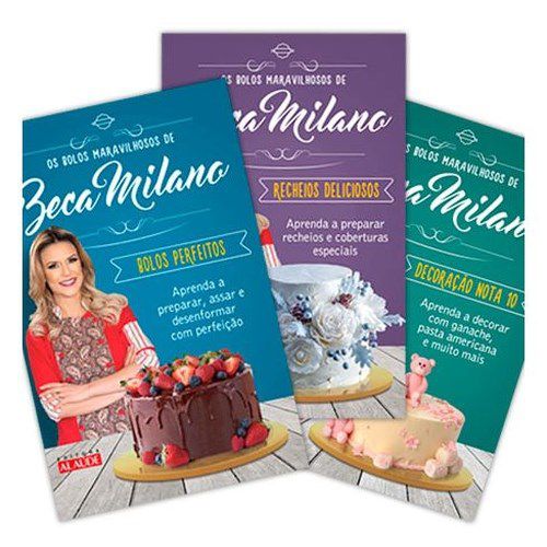 Livro Coleção os Bolos Maravilhosos de Beca Milano - Alaúde