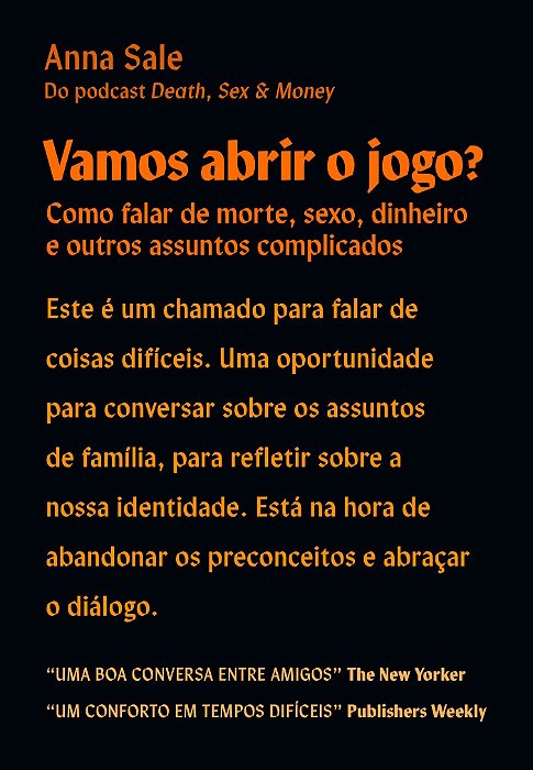 Vamos Abrir o Jogo : Como Falar de Morte, Sexo, Dinheiro e Outros Assuntos - Sale