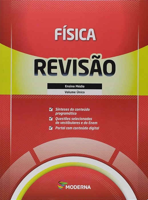Livro Caderno de Revisao - Fisica - Volume Unico - Editora Moderna
