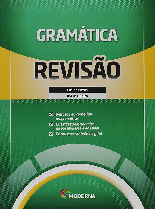 Livro Caderno de Revisão - Gramática - Volume Único - Moderna