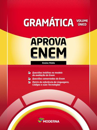 Livro Caderno Aprova Enem - Gramática - Volume Único - Moderna
