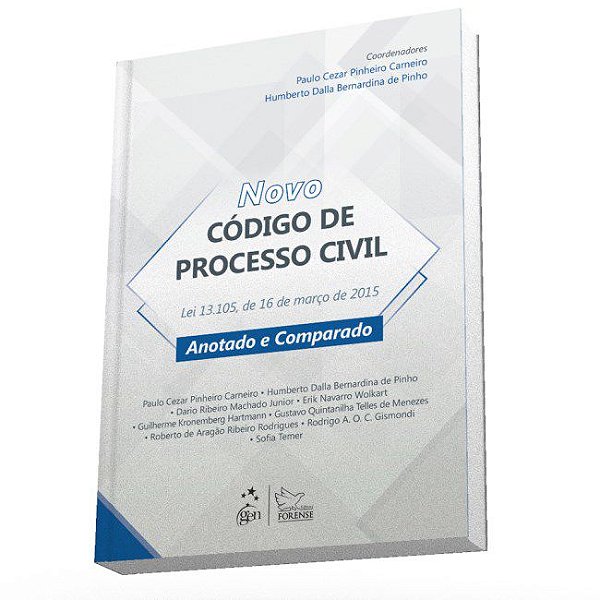 Livro Novo Codigo De Processo Civil Anotado E Comentado - Lei N 13.105, De Marco - Carneiro/pinho