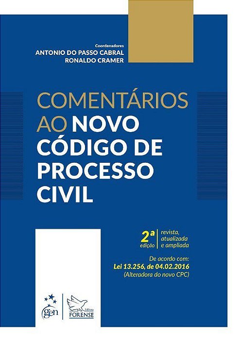 Livro Comentários ao Novo Código de Processo Civil - Cabral - Forense