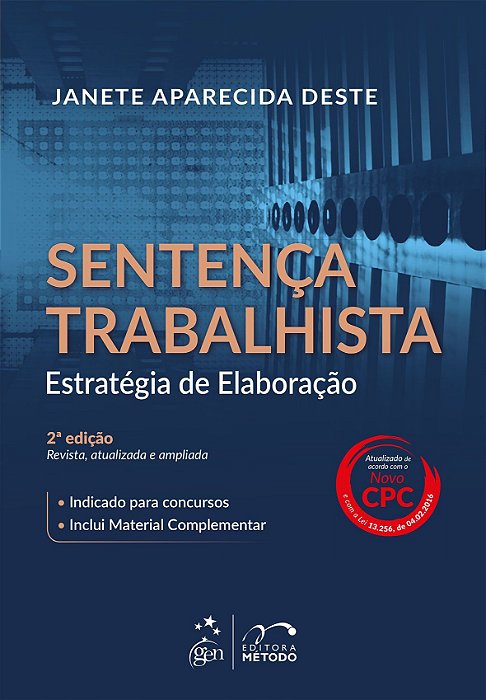 Livro Sentenca Trabalhista - Estrategia e Elaboracao - Deste