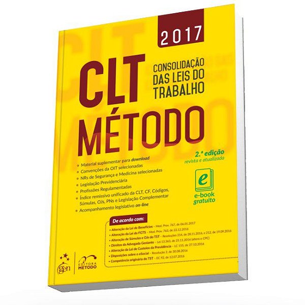 Livro Clt Metodo - Consolidacao das Leis do Trabalho - Metodo