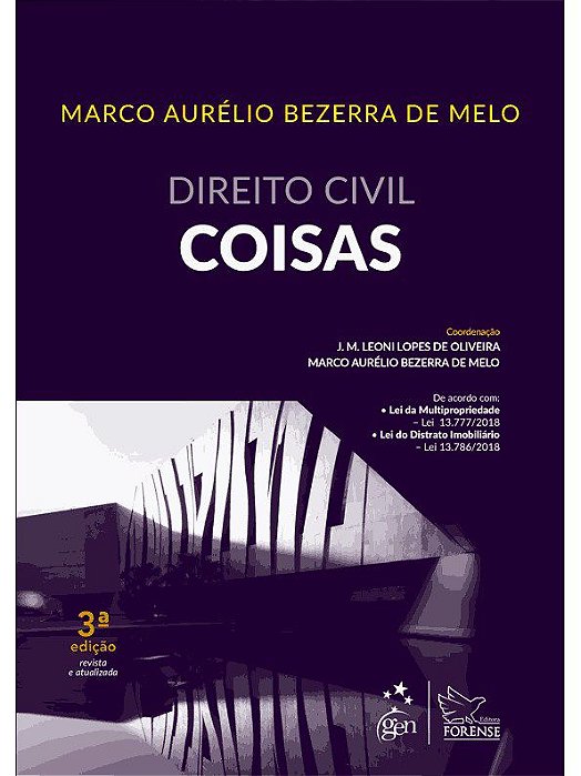 Livro Direito Civil - Coisas - Melo/oliveira - Forense