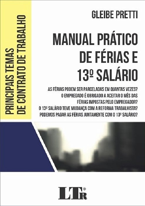 Livro Manual Pratico de Ferias e 13  Salario - Pretti