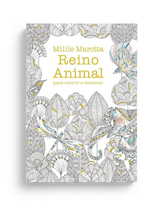 Livro Reino Animal Para Colorir e Destacar - Marotta - Sextante
