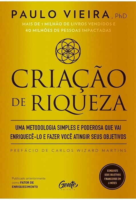Livro Criação de riqueza - Vieira - Gente