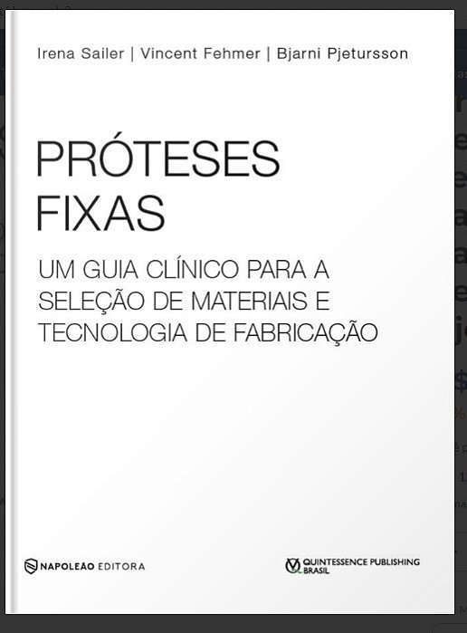 Livro Próteses Fixas - Seleção de Materiais e Tec, de Fabricação - Sailer - Santos Pub.