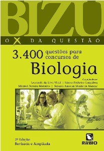 Livro Bizu 3.400 Questões para Concursos de Biologia - Vidal - Rúbio