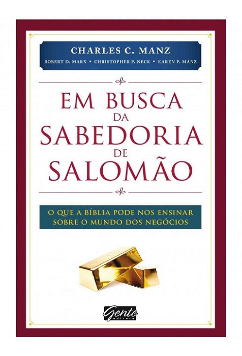 Livro Em Busca da Sabedoria de Salomão - Manz - Gente