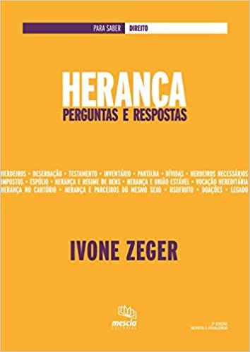 Livro Herança: Perguntas e Respostas - Zeger - Mescla