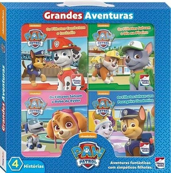 Livro Box - Paw Patrol - Grandes Aventuras - Nickelodeo
