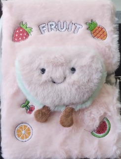 Livro Caderno Puf Com Relevo 80fls E Cadeado Unitário