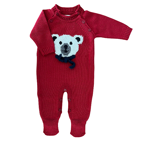 Macacão Urso Vermelho