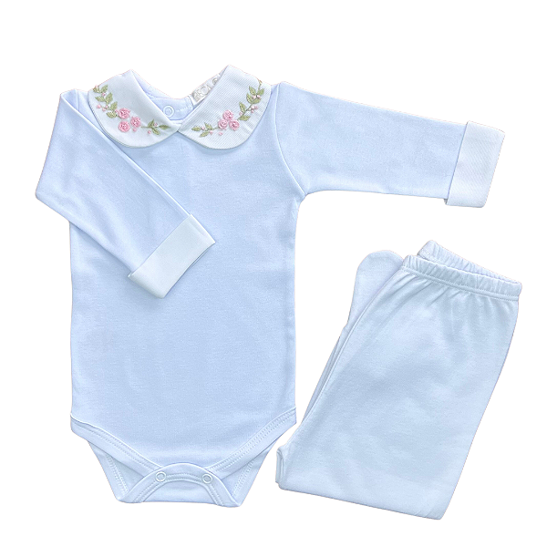Conjunto Body Jardim Rosa Rococó