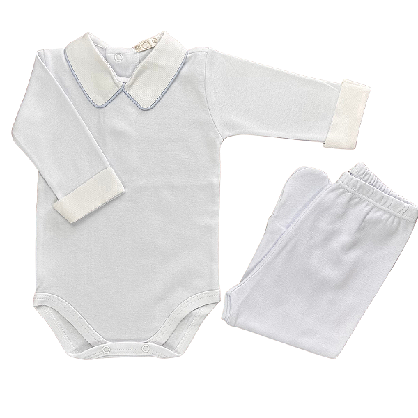 Conjunto Body Masculino Viés Azul