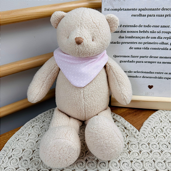 Urso Bandana Rosa