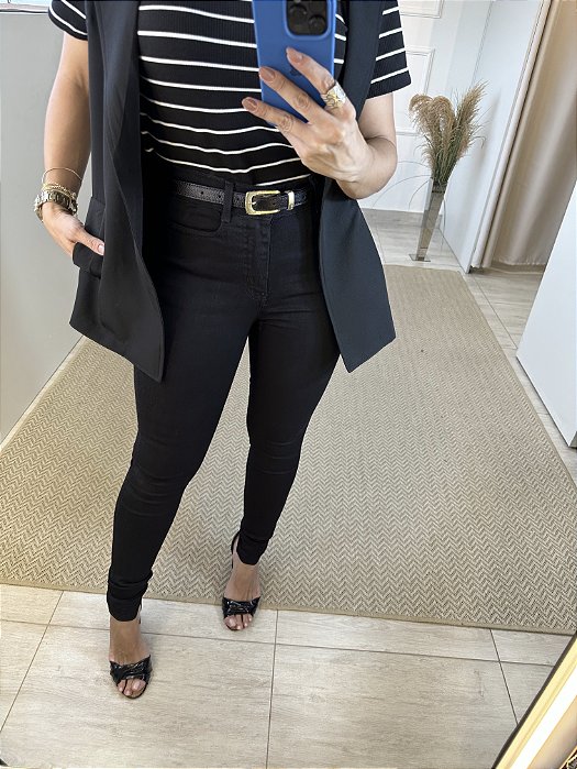 CALÇA SARJA BRIANA - PRETO