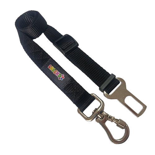 Cinto de Segurança Pet Colorido Luleko - Preto