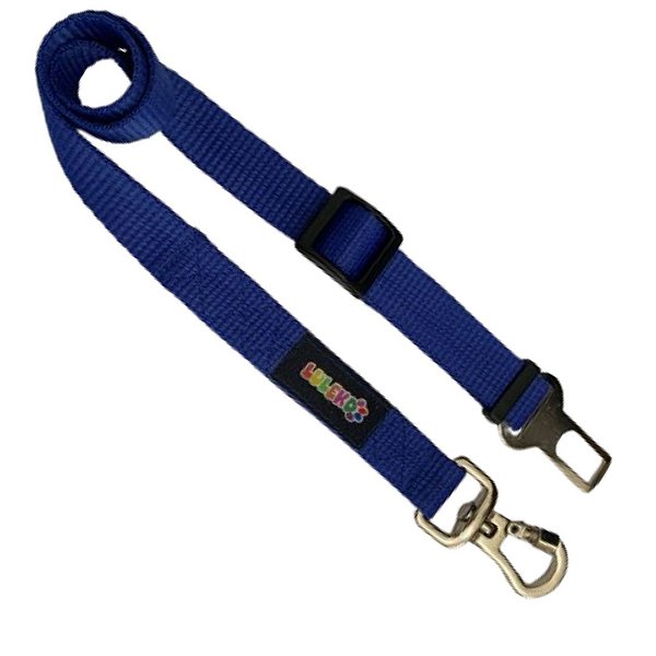 Cinto de Segurança Pet Colorido Luleko - Azul Escuro
