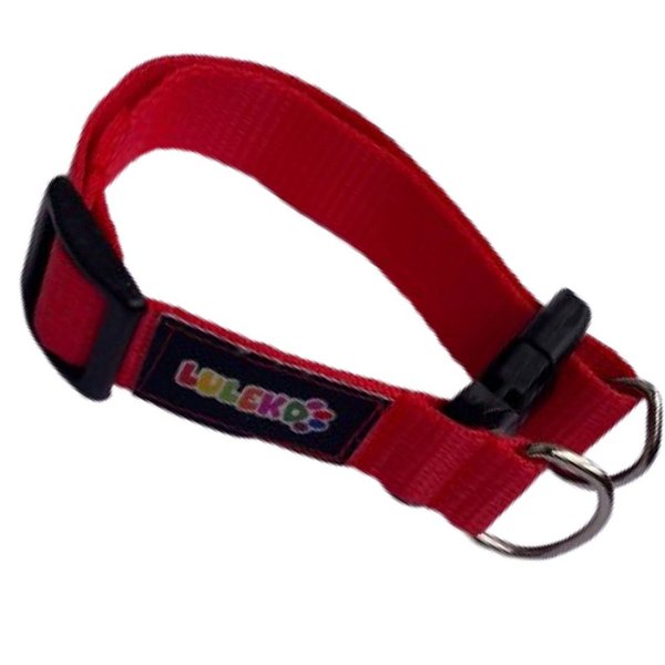 Coleira Básica Luleko - Vermelha
