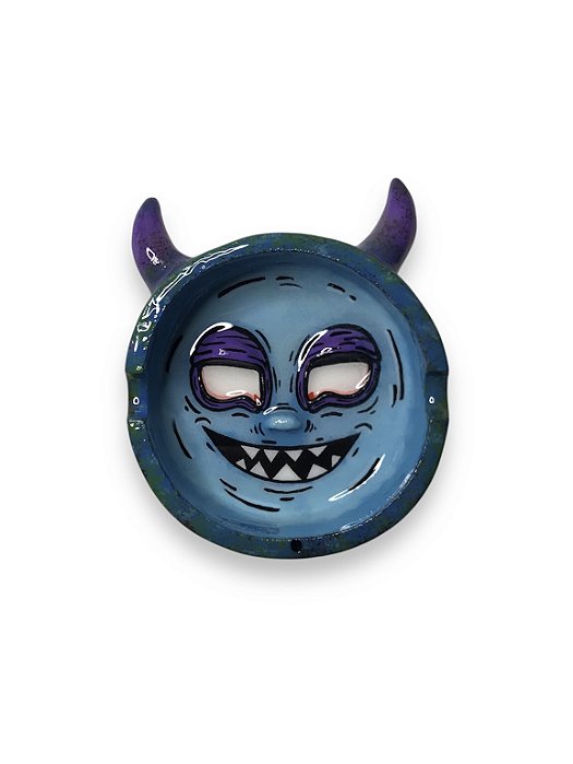 Cinzeiro e Incensário  Artesanal Monstro Azul