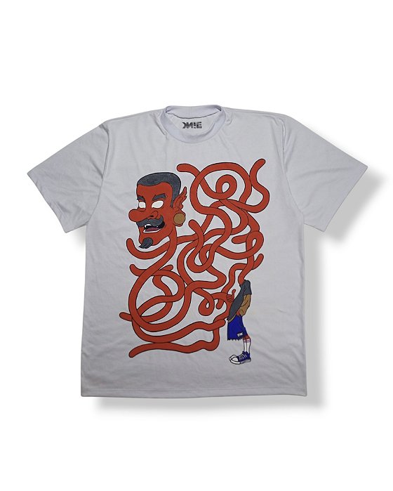 Camiseta Demon - Estampa Pintada à Mão - 1 de 1