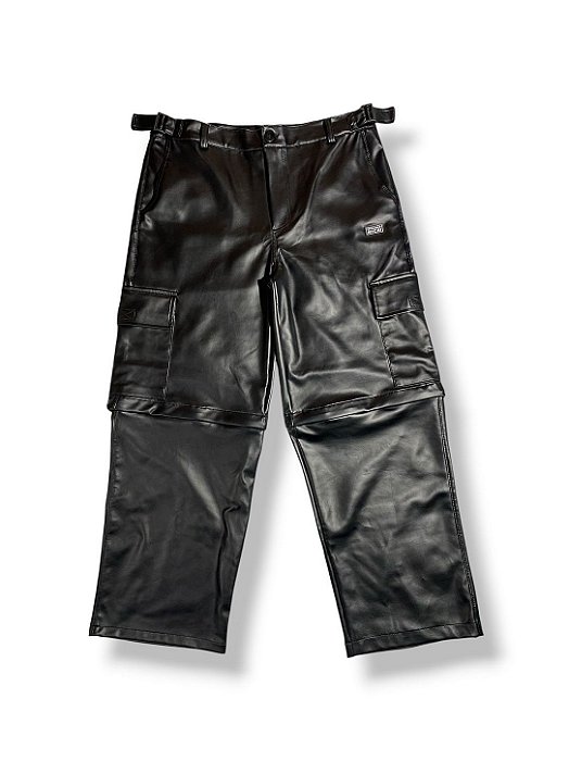 Calça Cargo Modular Synthetic Leather - Com Pernas Extras