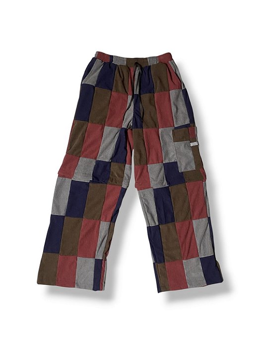 Calça Patchwork Veludo Cotelê - Vira Bermuda - 1 de 1