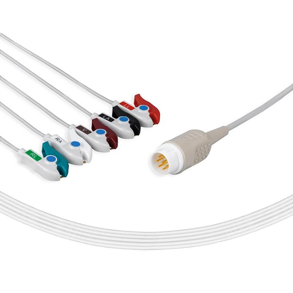CABO DE ECG 5 VIAS - TIPO GARRA PHILIPS - UNIMED
