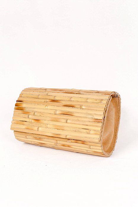 Clutch de Bambu com Lateral Camurça