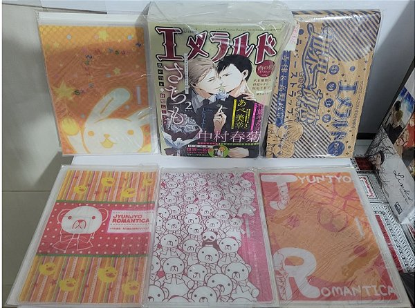 Magazine Ciel Emerald Spring 751 pág, 2018: Junjou Romantica, Super Lovers, Sekai Ichi Hatsukoi (+18 anos | Em Japonês) + 5 Furokus Yaois