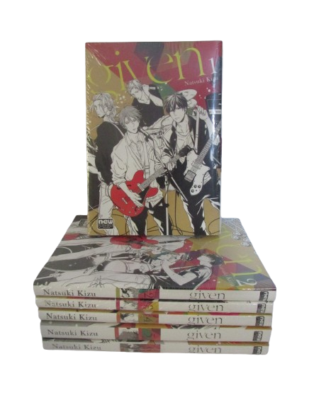 Coleção de Mangás GIVEN Vols. 1  ao 6 (Em Português) + 2 Brindes