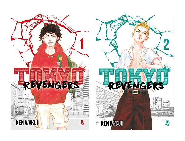 Mangás Tokyo Revengers Vols. 1 e 2 (Em Português) + 2 Brindes