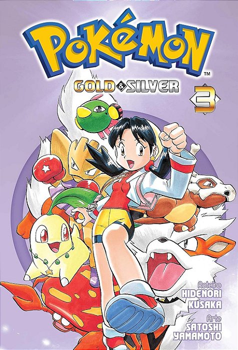 Mangá Pokémon Pokémon Gold & Silver Vol. 3 (Em Português) + 2 Brindes