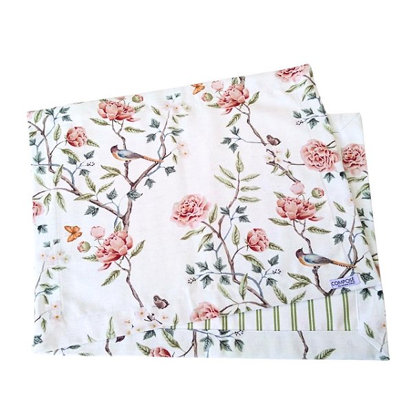 Jogo Americano Flor Rosa