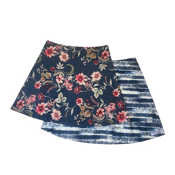 Jogo Americano Mesa Redonda Flor África Azul